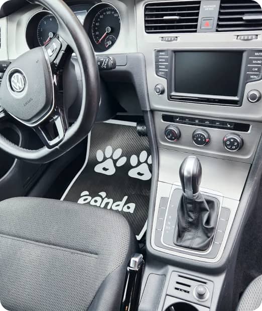 Interior of a recently detailed car