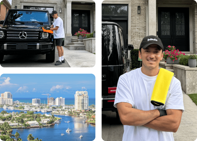 Mobile detailing service for a G-Wagon in Fort Lauderdale, FL.