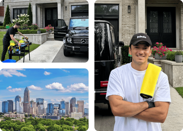 Luxury Mobile Car Detailing on Black Mercedes G-Wagon in Charlotte, NC.