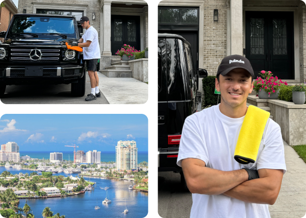 Mobile detailing service for a G-Wagon in Fort Lauderdale, FL.