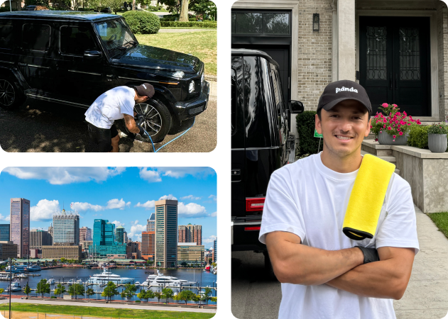 Premium car detailing service in Baltimore, MD on a Mercedes SUV. 