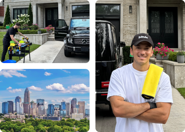 Luxury Mobile Car Detailing on Black Mercedes G-Wagon in Charlotte, NC.
