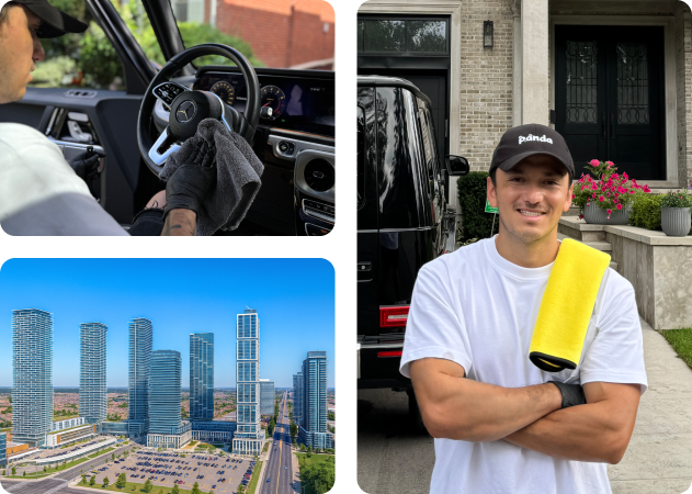 Mobile car detailing in Vaughan, ON by Panda Hub certified detailer. 