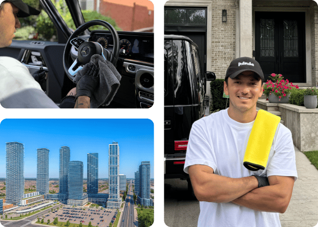 Mobile car detailing in Vaughan, ON by Panda Hub certified detailer.
