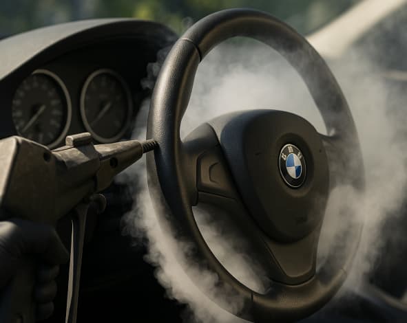 Ozone Odor Treatment in a car interior